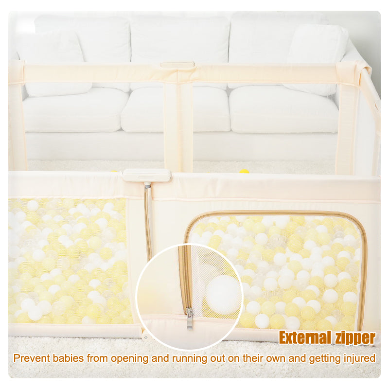 Kids Play Pen Oxford Fabric Baby Toddler Big Fence Safty Children Activity Area Playpen 150x180 cm