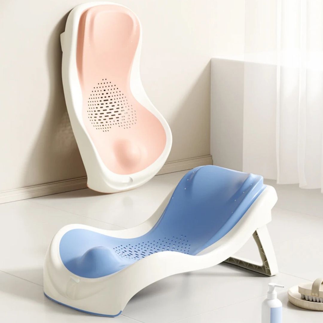 Baby Bath tub for Babies | Portable Baby Seat with Anti Non Slip Edges & Suction Cup | New Born Baby Bathing Tub | Hanging Baby Shower Bath Tub for Kids 0 to 12 Months blue