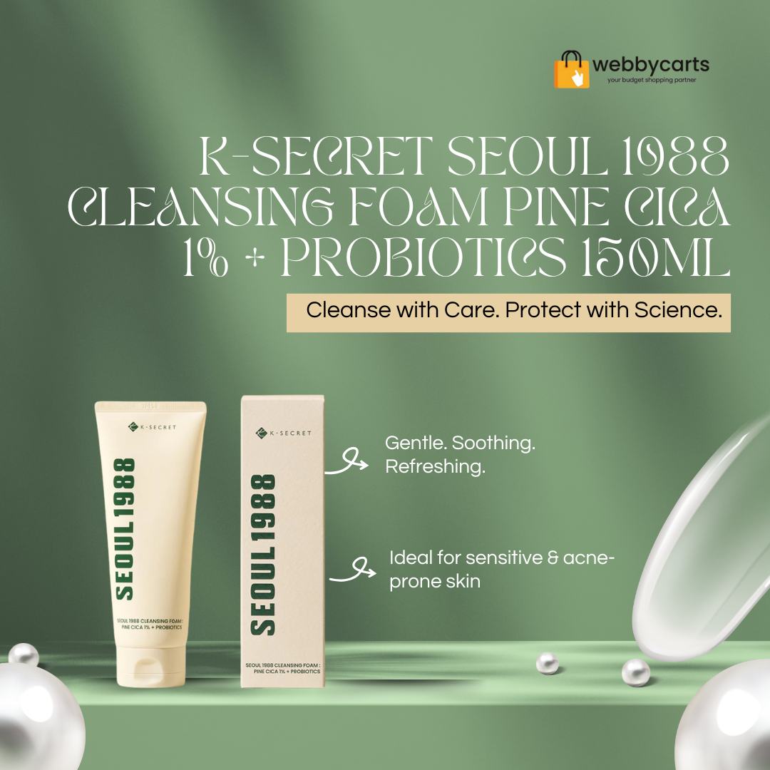 K-Secret Seoul 1988 Cleansing Foam Pine Cica 1% + Probiotics 150ml