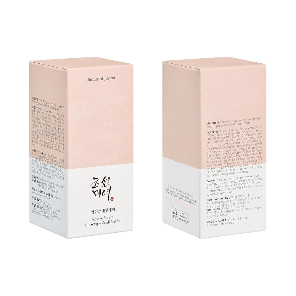 Beauty of Joseon Revive Serum – Ginseng + Snail Mucin (30ml)