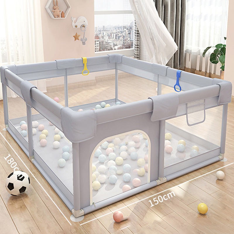 Kids Play Pen Oxford Fabric Baby Toddler Big Fence Safty Children Activity Area Playpen 150x180 cm