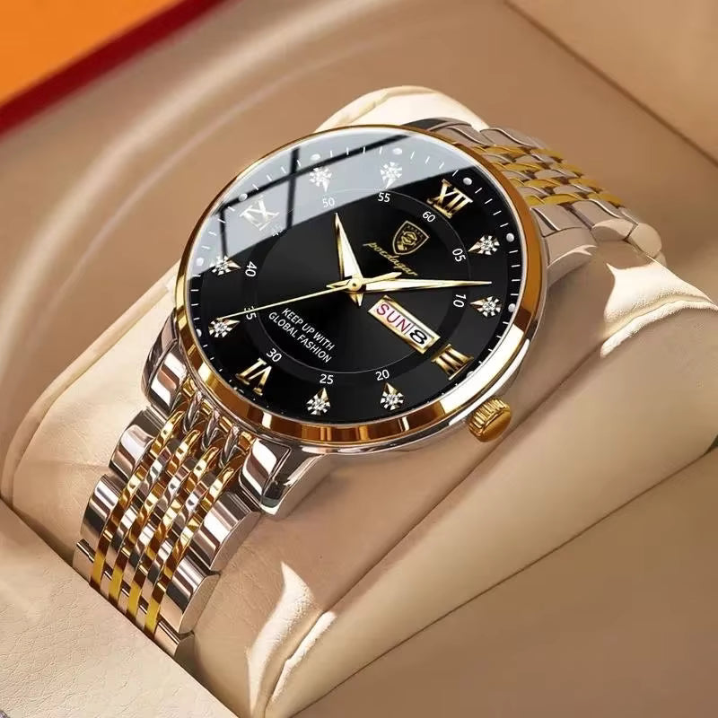 Round Quartz Watch for Men & Women