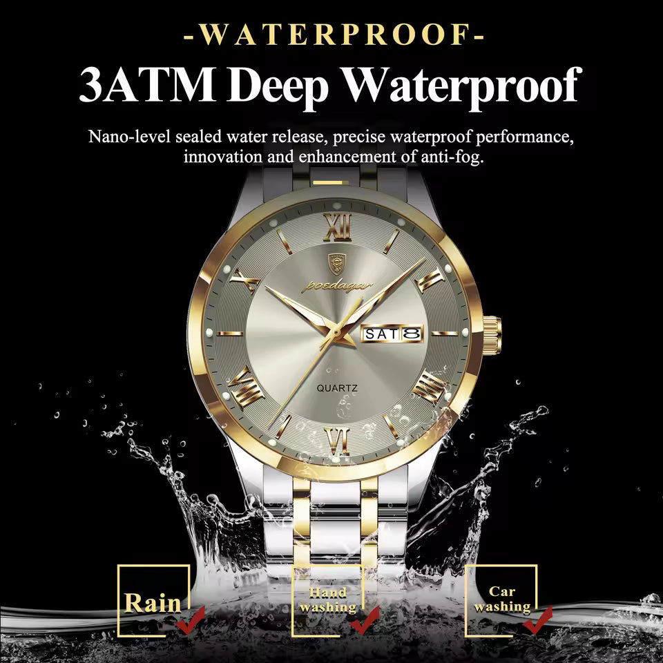 Round Quartz Watch for Men & Women