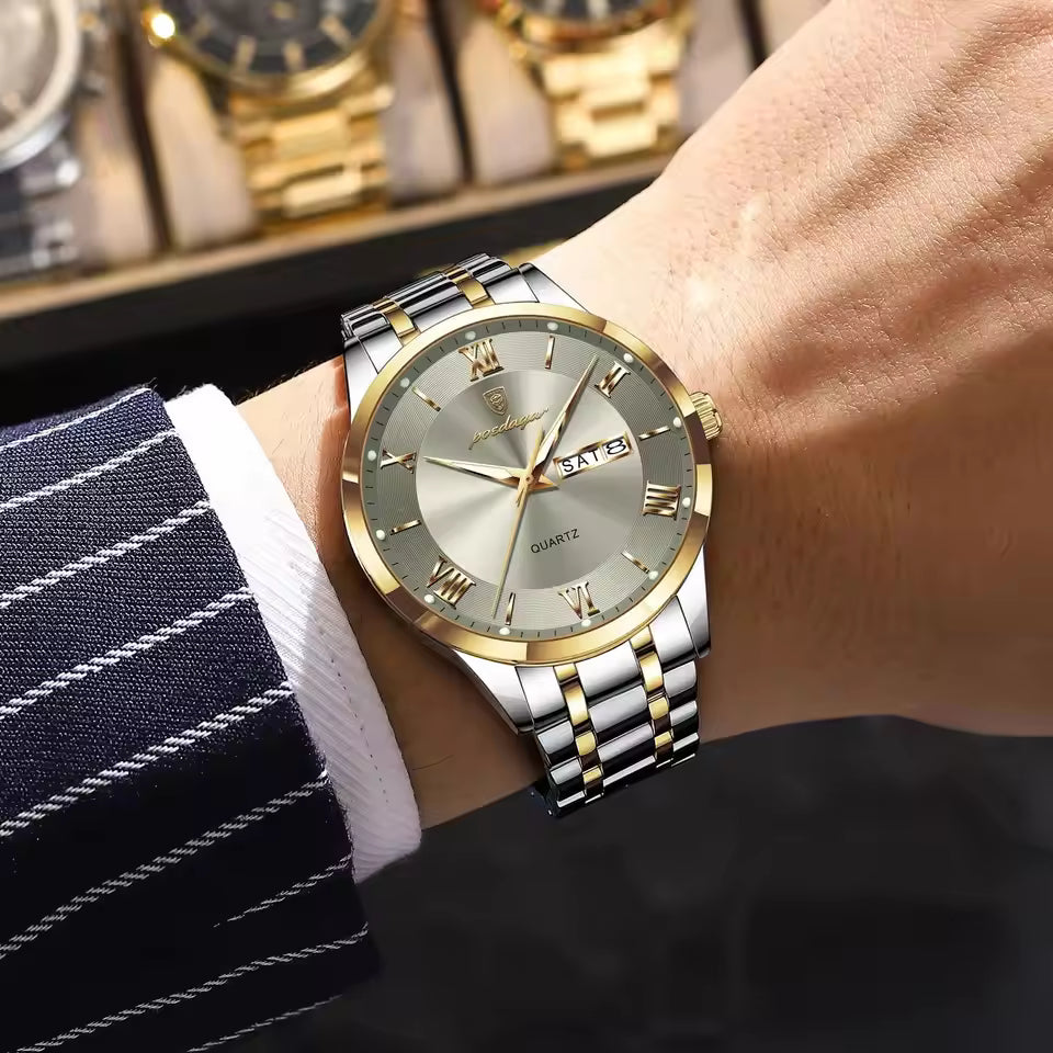 Round Quartz Watch for Men & Women