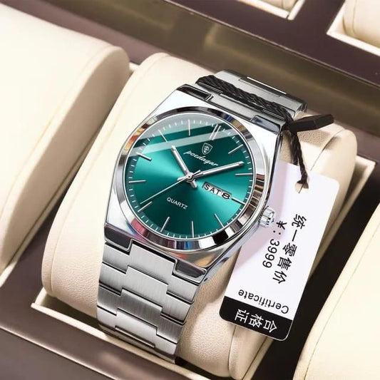 Stylish Luminous Stainless Steel Waterproof Watch