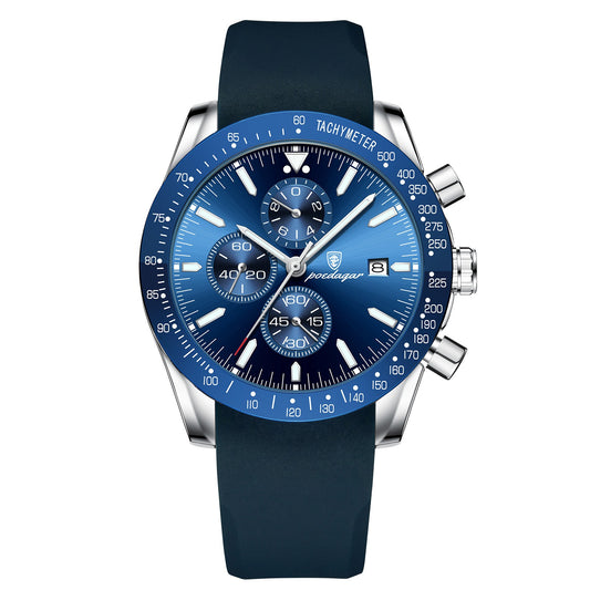 POEDAGAR: Casual Chronograph&nbsp; Round Quartz Watch