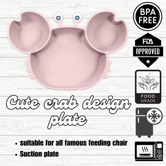 silicone baby feeding set, 9Pcs Silicone Baby Feeding Set, Baby Led Weaning Supplies, Eating Essentials Utensils with Suction Bowl Divided Plate, Pocket Bib, Sippy Cup with Lid,Eating Utensils for 6+ Months smoke pink