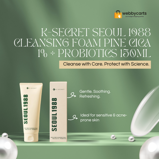 K-Secret Seoul 1988 Cleansing Foam Pine Cica 1% + Probiotics 150ml