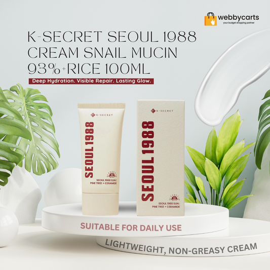 K-Secret Seoul 1988 Cream Snail Mucin 93%+Rice 100Ml