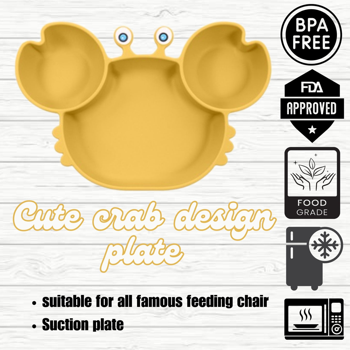 silicone baby feeding set, 9Pcs Silicone Baby Feeding Set, Baby Led Weaning Supplies, Eating Essentials Utensils with Suction Bowl Divided Plate, Pocket Bib, Sippy Cup with Lid,Eating Utensils for 6+ Months yellow